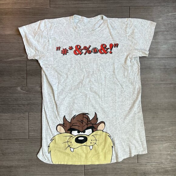 Vtg 90s Tasmanian Devil Looney Tunes Single Stitch T-Shirt Oversized Size 2XL - Picture 1 of 7